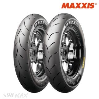 【maxxis 瑪吉斯】s98 彎道版 max 全熱熔競技胎 -12吋(130-70-12 56l s98 max)