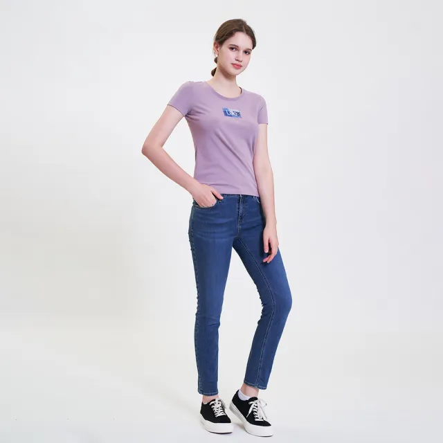 【Lee】出清品-女裝 短袖T恤 / 印花皮牌 小LOGO 共2色 標準版型 / 101+ 系列(LL220353726 / LL220353K11)