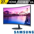 【SAMSUNG 三星】S27C390EAC 27型 VA 75Hz 美型曲面螢幕(1000R/FreeSync/內建喇叭)