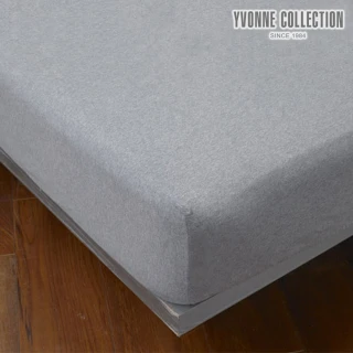 【YVONNE 以旺傢飾】100%美國純棉素面床包-岩石灰(雙人)