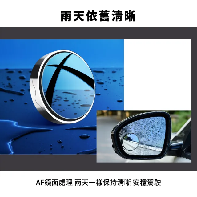 【汽車王】汽車盲點後視鏡-2入(防水 廣角 360度 可調整 吸附式 盲點鏡 小圓鏡 輔助鏡 後照鏡 倒車輔助)