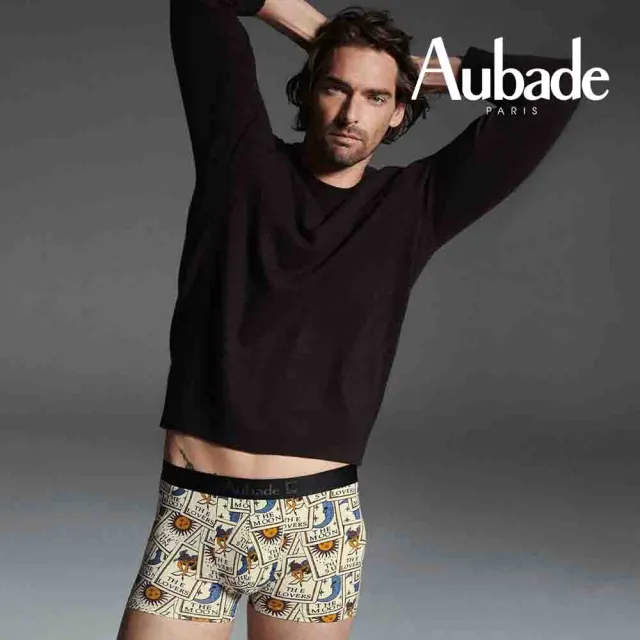 【Aubade】長版頂級莫代爾棉 彈性四角男褲 平口褲(SUN-2223)