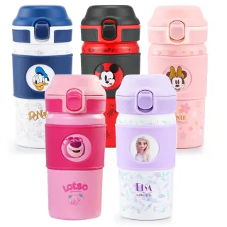 【Disney 迪士尼】迪士尼 316不鏽鋼隨行杯 保溫杯 水壺 380ML(艾莎 米奇 米妮 熊抱哥 唐老鴨)(保溫瓶)
