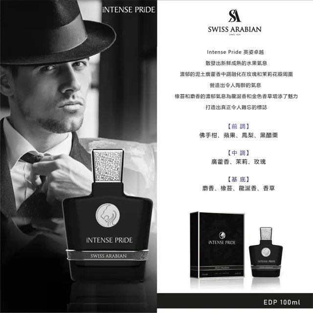 【SWISS ARABIAN】WILD系列-仕紳男香EDP100ml(專櫃公司貨-兩款任選)