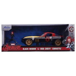 【JADA】Marvel 1:24合金車+黑寡婦公仔