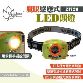 【Outdoorbase】鷹眼感應式LED頭燈(21720)