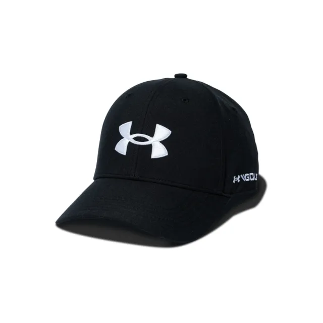 【UNDER ARMOUR】Golf96棒球帽 男 休閒帽 黑(1361547-001)