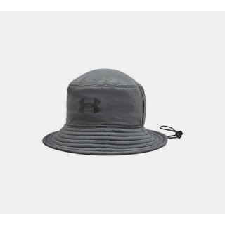 【UNDER ARMOUR】Armourvent漁夫帽 男 休閒帽 灰(1361527-012)