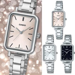 【CASIO 卡西歐】卡西歐石英方形鋼帶女錶-多色可選(LTP-V009D 臺灣公司貨全配盒裝)