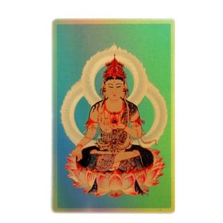 【十方佛教文物】虛空藏合金{雷射}佛卡+壓克力座(大悲咒加持108遍以上)