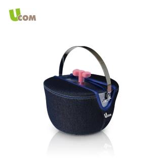 【瑞康屋UCOM】牛仔系列蝴蝶結防溢提鍋附提袋(14CM)