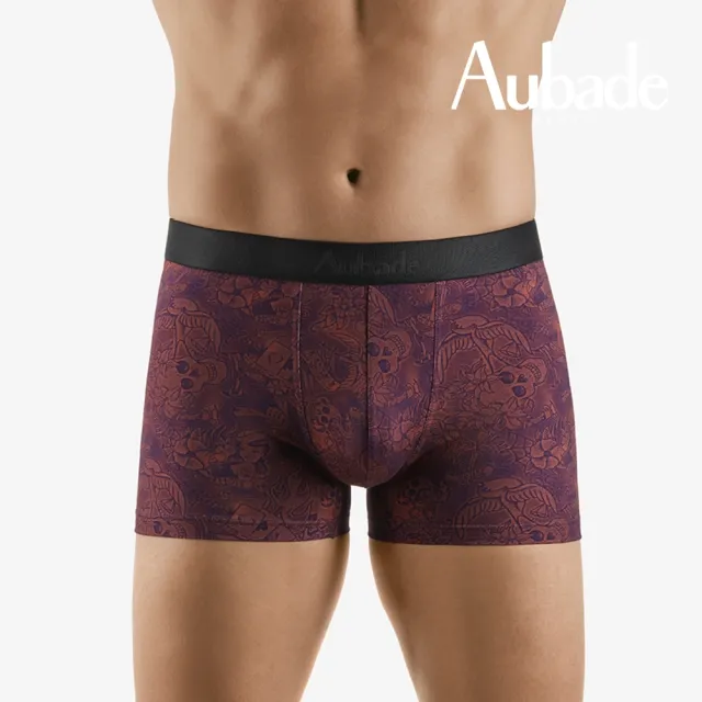 【Aubade】長版頂級莫代爾棉 彈性四角男褲 平口褲(多款-2222.25)