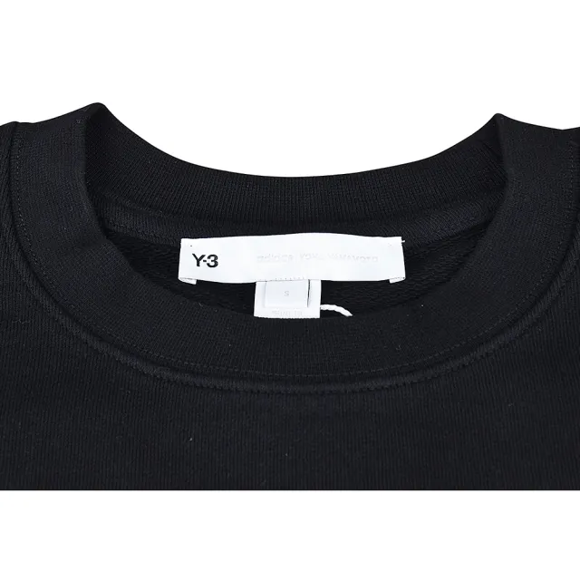 【Y-3 山本耀司】Y-3 20週年紀念款白字印花LOGO純棉長袖T恤(平輸品/男款/黑)