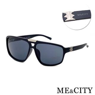【ME&CITY】復古紳士飛官框太陽眼鏡 品牌墨鏡 抗UV400(ME1105 L01)