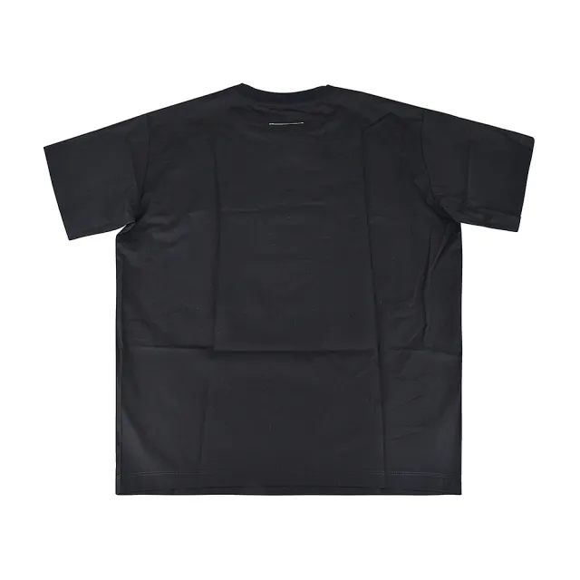 【MM6 MAISON MARGIELA】MM6 Maison Margiela白字字母LOGO棉質短袖T恤(女款/黑)