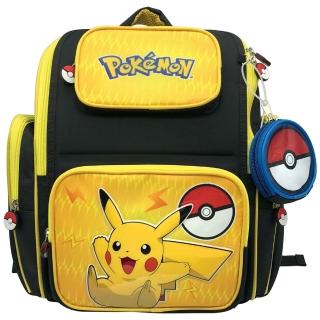 【POKEMON 精靈寶可夢】輕量透氣書包(皮卡丘/卡比獸)