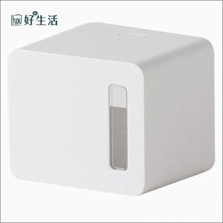 【hoi! 好好生活】懶角落無痕壁掛式卷紙盒-白色