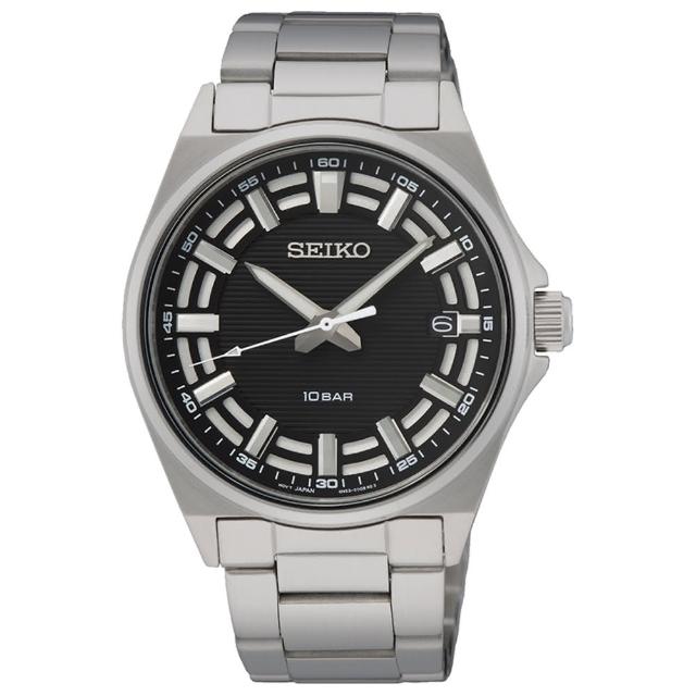 【SEIKO 精工】CS 摩登現代紳士時尚男錶-黑x銀/40.2mm 雙12限定(SUR505P1/6N52-00G0D)