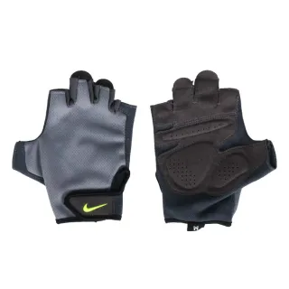 【NIKE 耐吉】MENS ESSENTIAL FITNESS 基礎手套-一雙入 訓練 灰綠黑(NLGC5044MD NLGC5044LG NLGC5044XL)