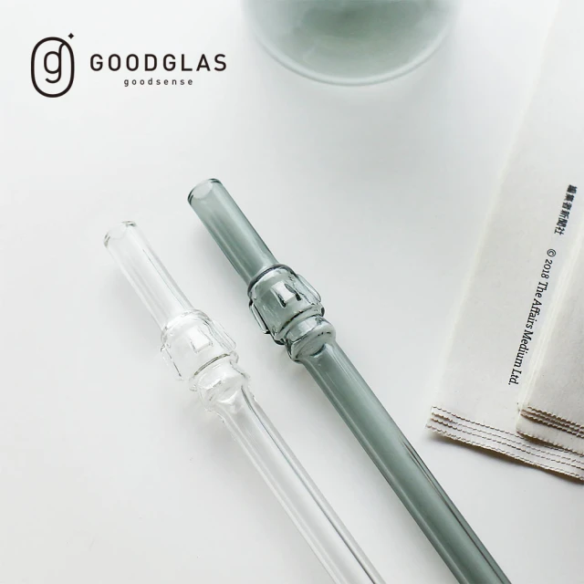 【好玻GOODGLAS】摩艾系列細造型玻璃吸管