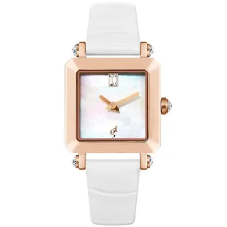 【Galtiscopio 迦堤】GLACON 小魔方系列 簡約方盤造型腕錶 女王節 禮物 推薦(GLRGS001WLS)