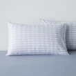 【HOLA】谷藍純棉床包兩用被組雙人