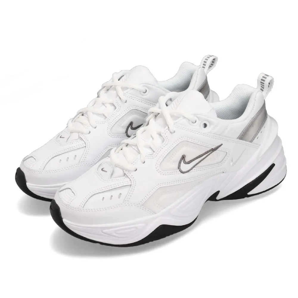 【NIKE 耐吉】休閒鞋 Wmns M2K Tekno 白 灰 銀 小白鞋 復古 女鞋 老爹鞋(BQ3378-100)