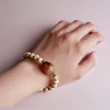 【MU LIFE 荒木雕塑藝品】星月寶石古件新姿-老線紋珠手環(硨磲、銀)