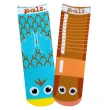 【Pals Socks】好夥伴兒童襪-小鳥蟲蟲-4-8Y(棉質厚織襪 左右腳不同 不對稱襪 鴛鴦童襪)