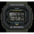 【CASIO 卡西歐】G-SHOCK 經典原創5600方形雙配色電子錶-綠黑(DW-5610SU-3 防水200米)