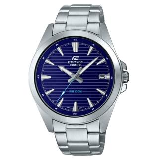 【CASIO 卡西歐】EDIFICE 指標 男錶 不鏽鋼錶帶 日期顯示 防水100米 EFV-140D(EFV-140D-2A)