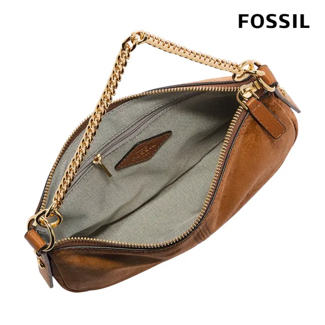 FOSSIL 官方旗艦館】Jolie 麂皮法棍包-金棕色ZB1868216 - momo購物網