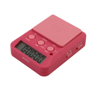 【DRETEC】學習用多功能時間管理計時器-199時59分-粉色(T-587PK2)
