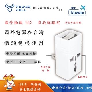 【Dr.AV 聖岡科技】2P臺灣專用萬國轉換節能插頭、插座、壁插（PB-896S）