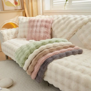 【DTW】兔毛絨保暖加厚保潔沙發墊-3人坐沙發墊
