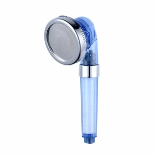 【E.dot】可調三段式水壓SPA過濾蓮蓬頭(藍色彎頭)
