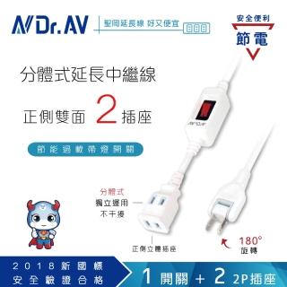 【Dr.AV 聖岡科技】NS-202-9 旗艦型2插延長中繼線 9尺(延長線)