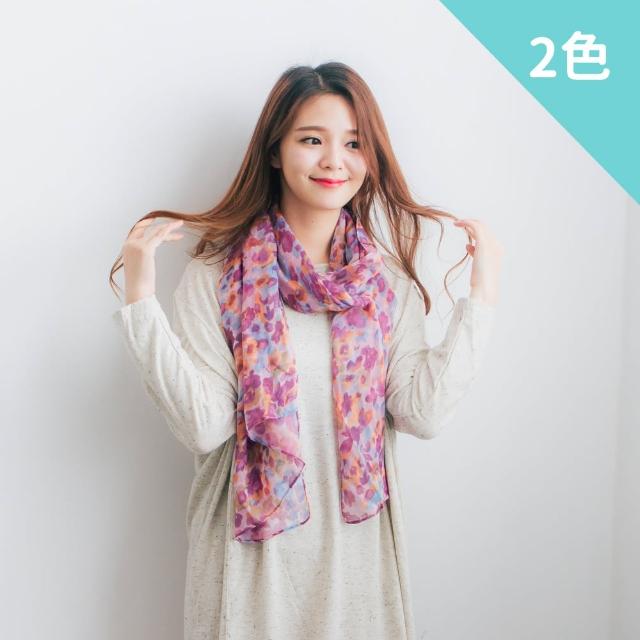 【Wonderland】花瓣紛飛雙面造型披肩(2色)