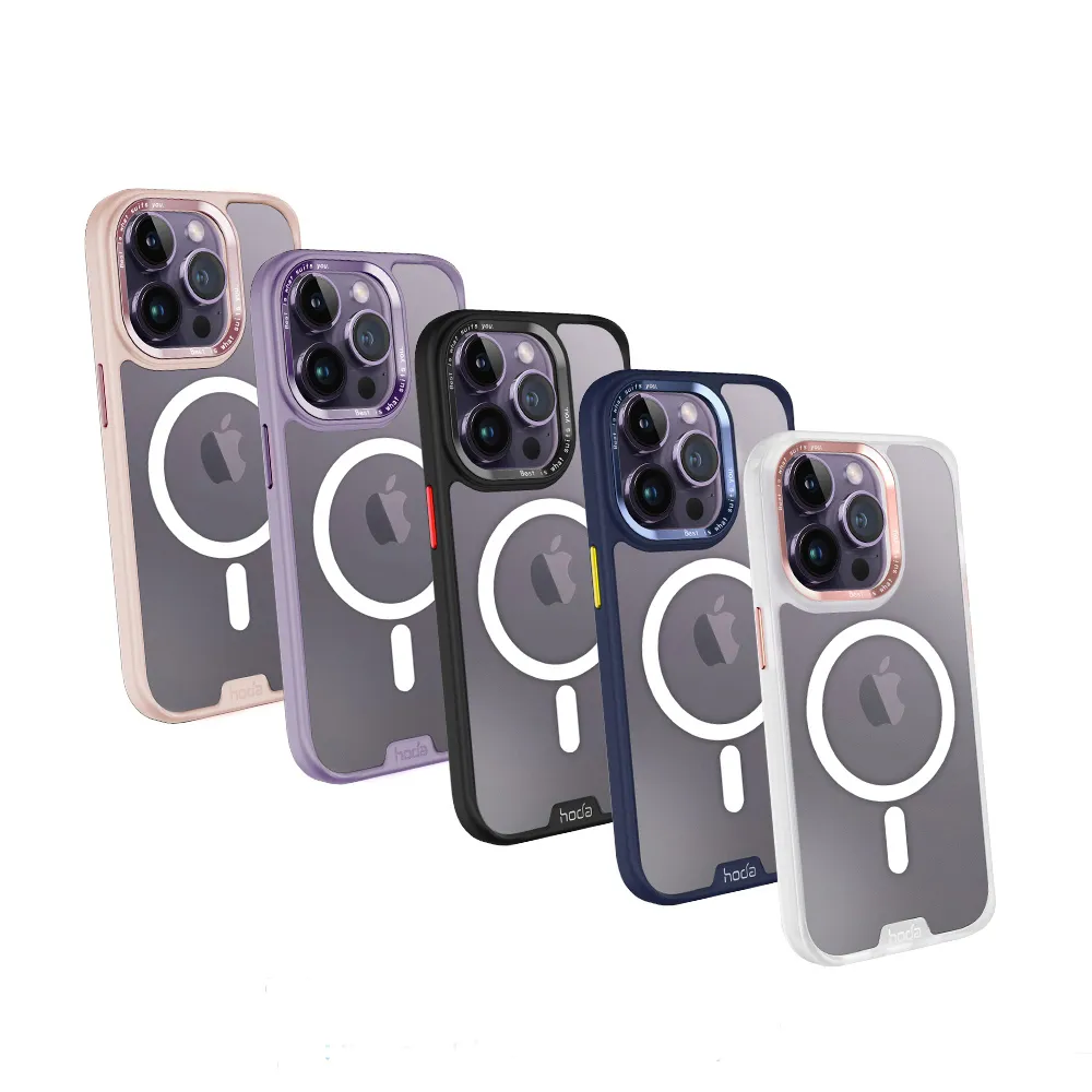 【hoda】iPhone 14 Pro Max 6.7吋 MagSafe 柔石軍規防摔保護殼