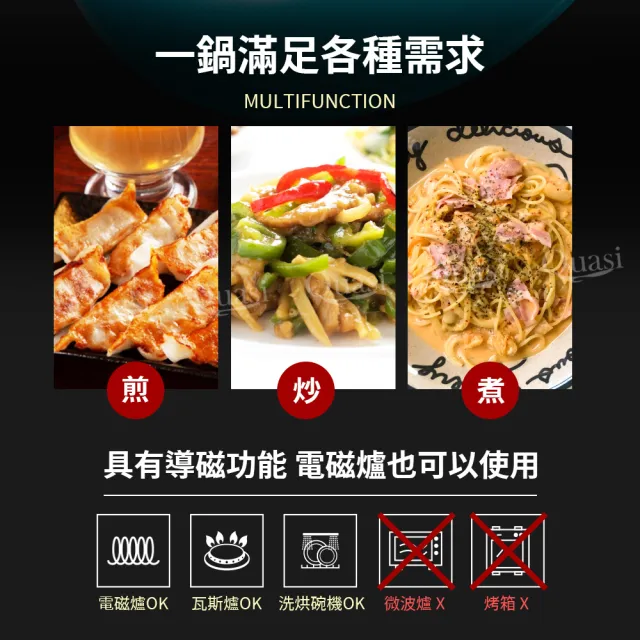 【Omehrzer 歐梅樂】義大利歐梅樂平煎鍋28cm(適用電磁爐)