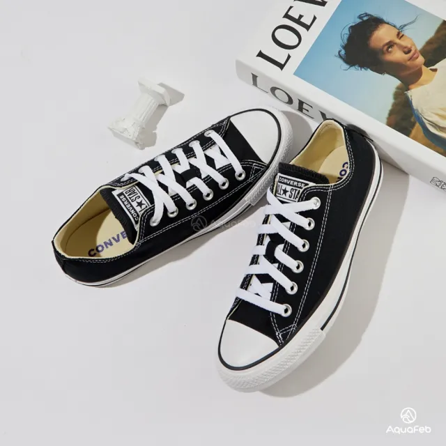 【CONVERSE】Chuck Taylor All Star 男鞋 女鞋 黑色 經典 基本款 低筒 休閒 帆布鞋 M9166C