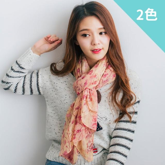 【Wonderland】奼紫嫣紅雙面造型披肩(2色)