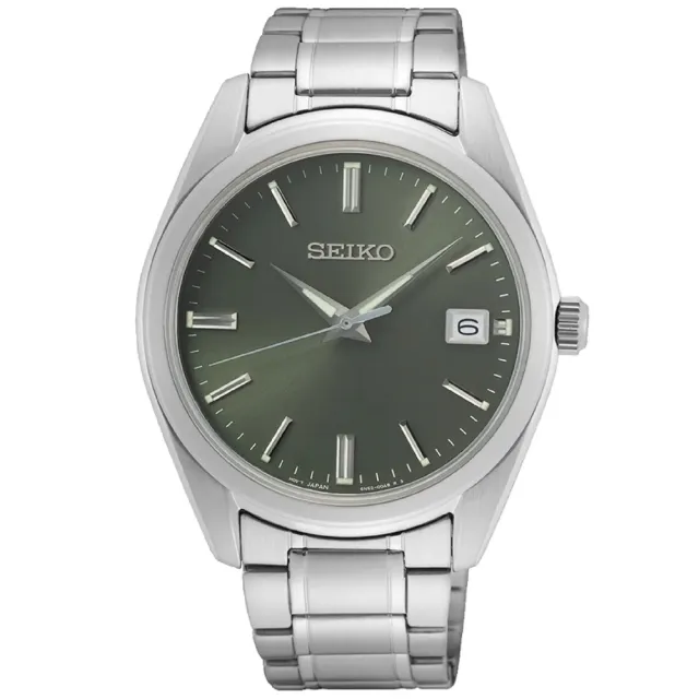 【SEIKO 精工】CS系列 墨綠面 經典簡約情人對錶/SK027(6N52-00A0G+6N22-00K0G)