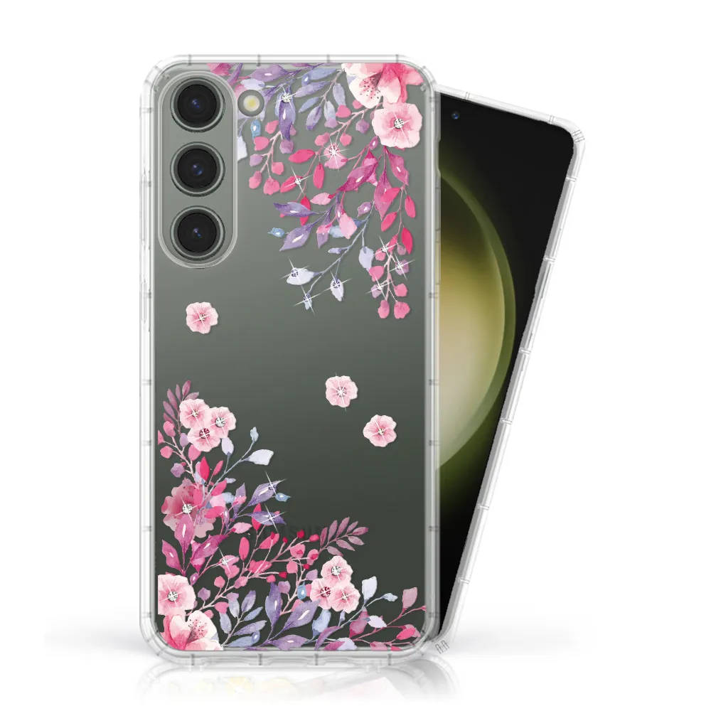 【Meteor】SAMSUNG Galaxy S23 奧地利彩鑽空壓防摔手機殼(春日微風)
