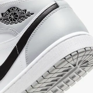 【NIKE 耐吉】Air Jordan 1 Mid  Light  Grey 灰白 灰白 男款 554724-092(Air Jordan 1)