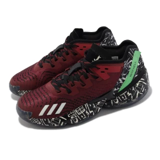 【adidas 愛迪達】籃球鞋 D.O.N. Issue 4 男鞋 紅 黑 新年 天書 米契爾 Mitchell 愛迪達(IF2162)