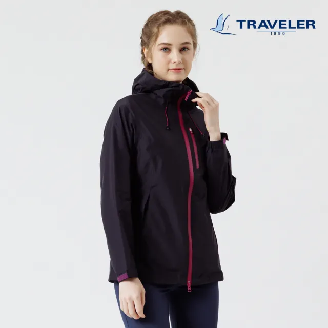 【TRAVELER 旅行者】女款Gore-Tex Paclite Plus防水外套/可銜拉_222TR113(GORE TEX/防水外套/)
