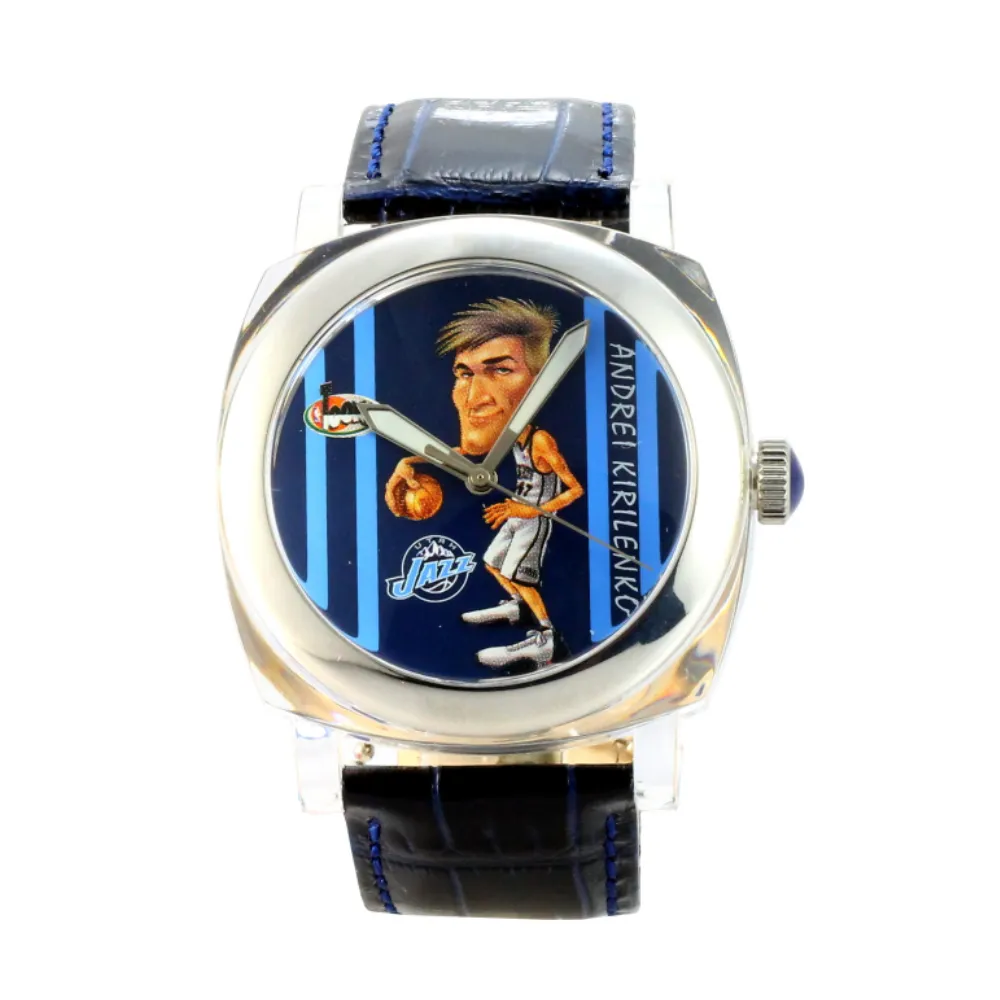 【NBA】NBA 美國職籃Andrei Kirilenko 猶他爵士隊球星腕錶(藍/45mm)
