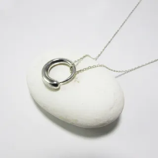 【mittag】circle necklace_可圈可點項鍊(鼓勵 可圈可點 正能量 揮毫感 簡約 詩意)