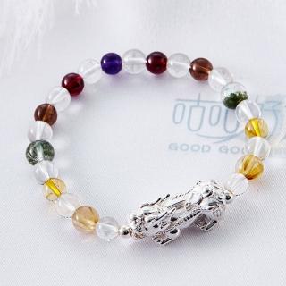 【咕咕好運GoodGoodLuck】富貴☆貅7A晶石手鍊｜《含開光》五行｜招財｜事業｜防小人｜貴人(#防小人#擋煞)